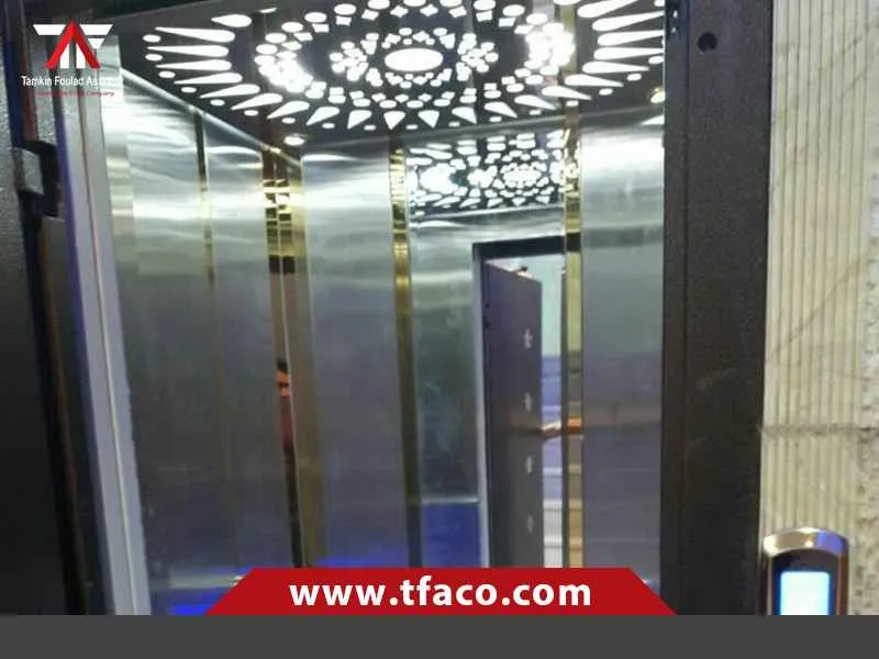 تفاوت کابین آسانسور استیل طلایی با سایر کابین‌ها